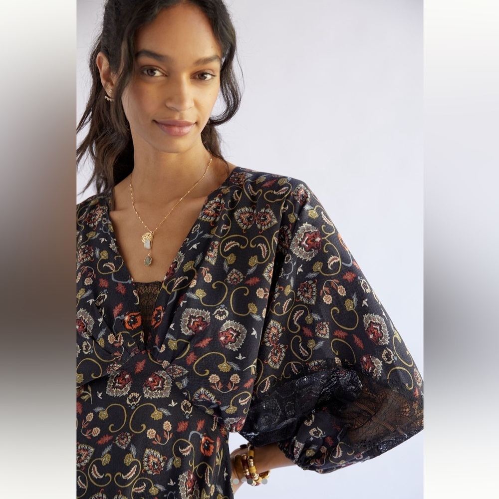 Anthropologie Sachin And Babi Floral Garden Dress - Picture 4 of 10
